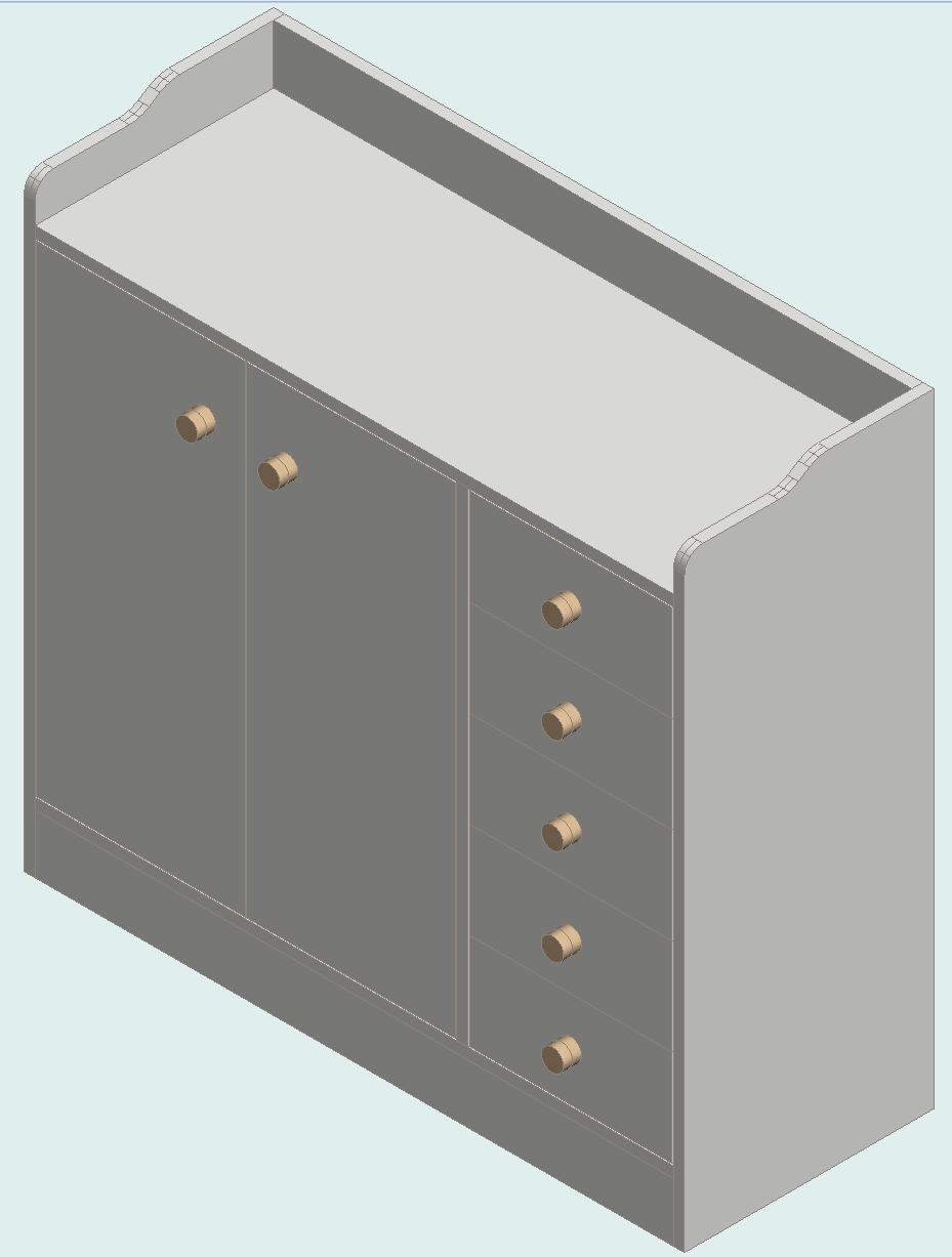 Warm White Dresser