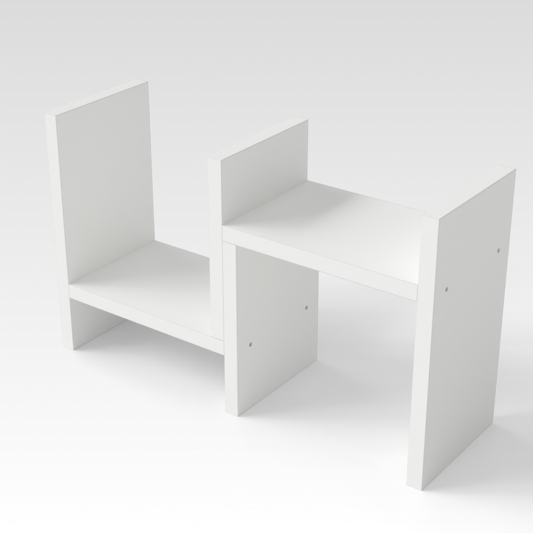 Warm White Bookshelf
