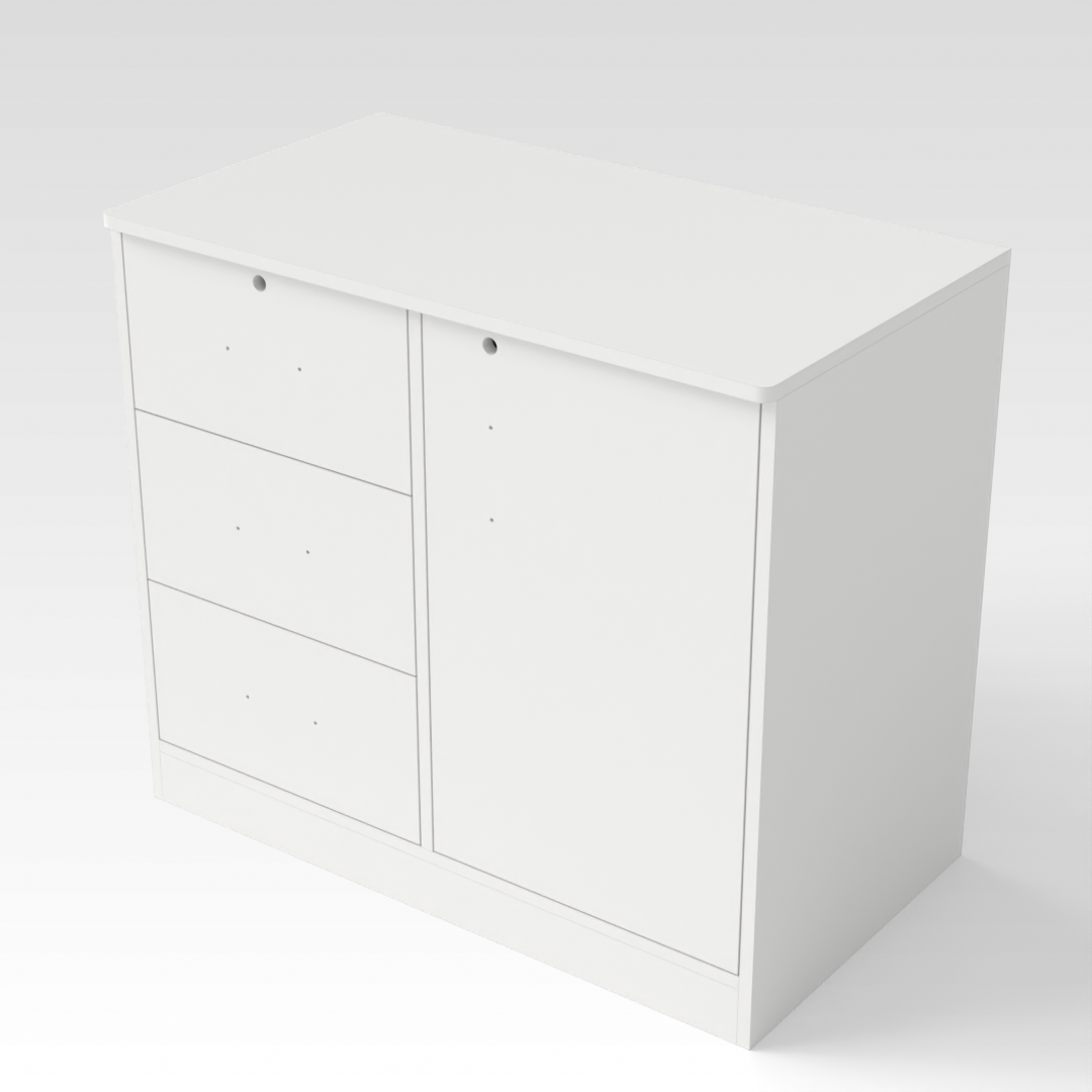 Warm White File Cabinet