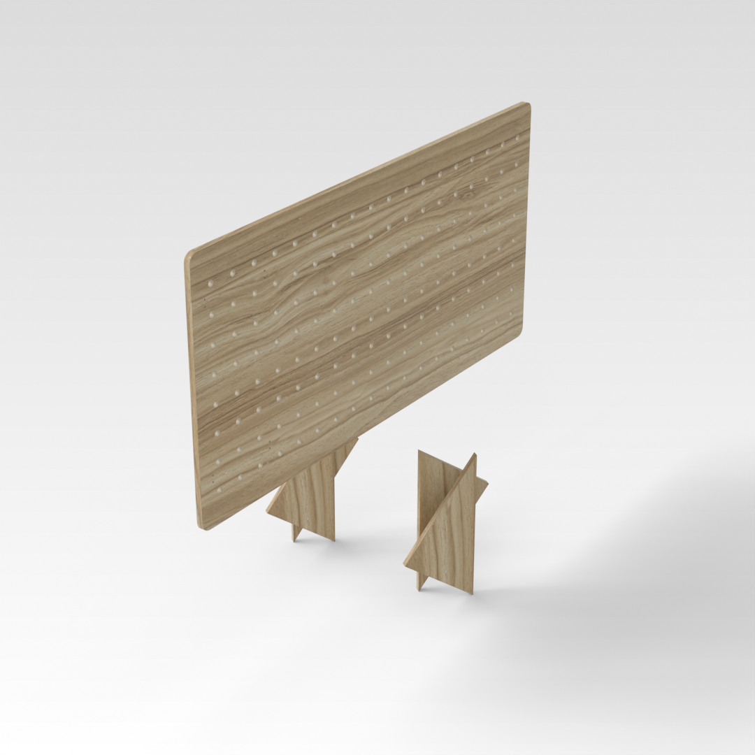 Country Oak Pegboard