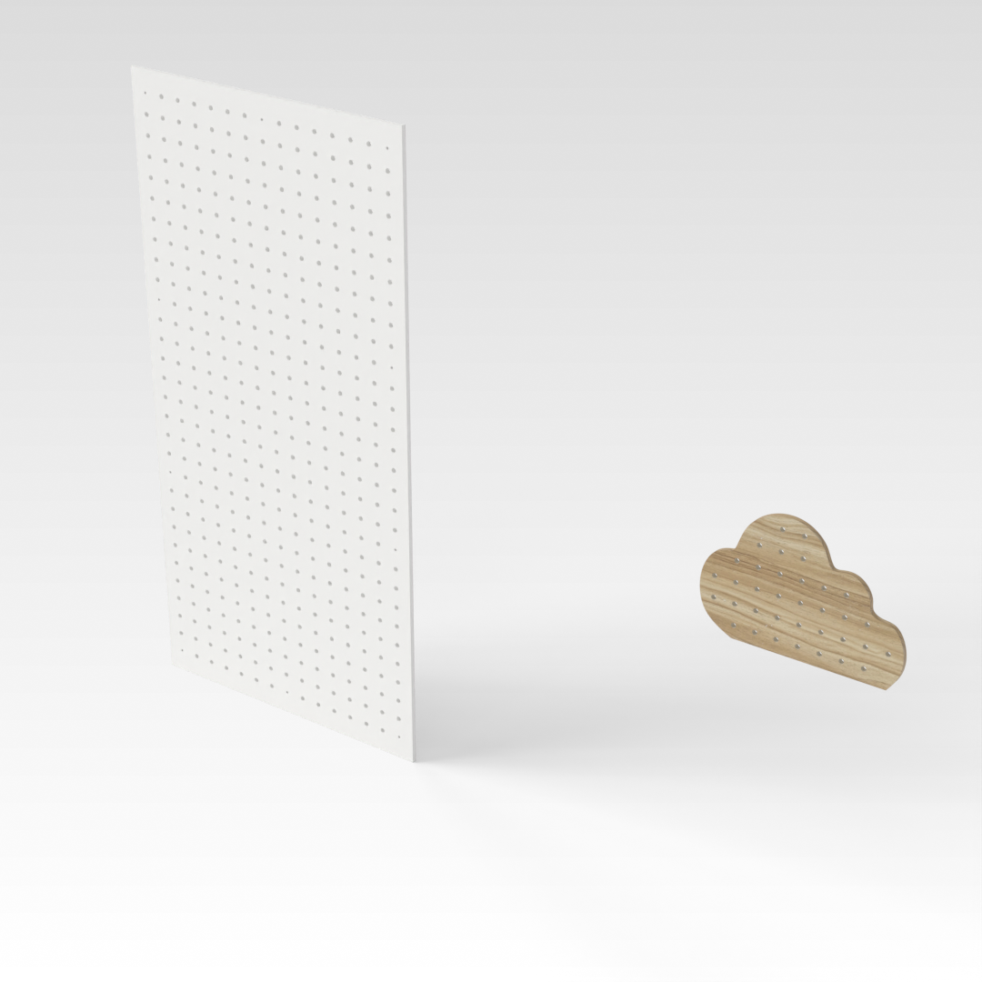 Warm White Pegboard
