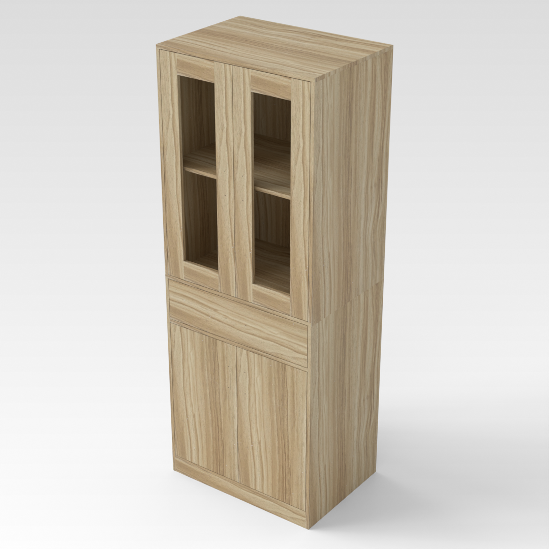 Country Oak Shoe Cabinet
