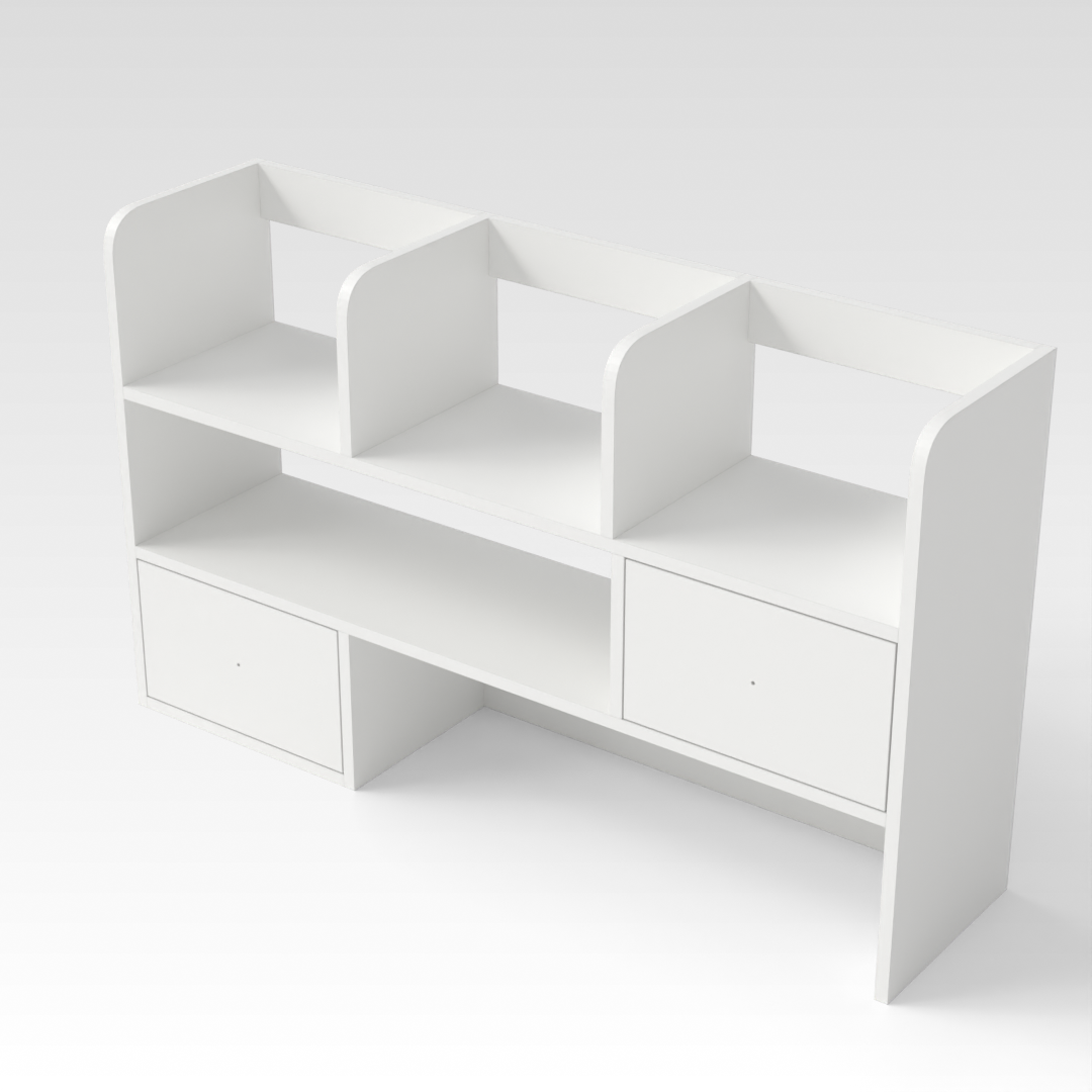 Warm White Bookshelf