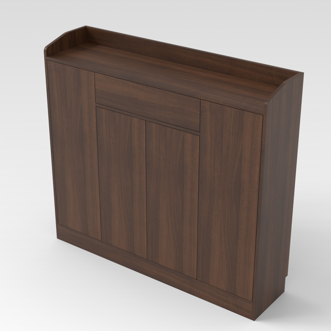 Prairie Oak Shoe Cabinet