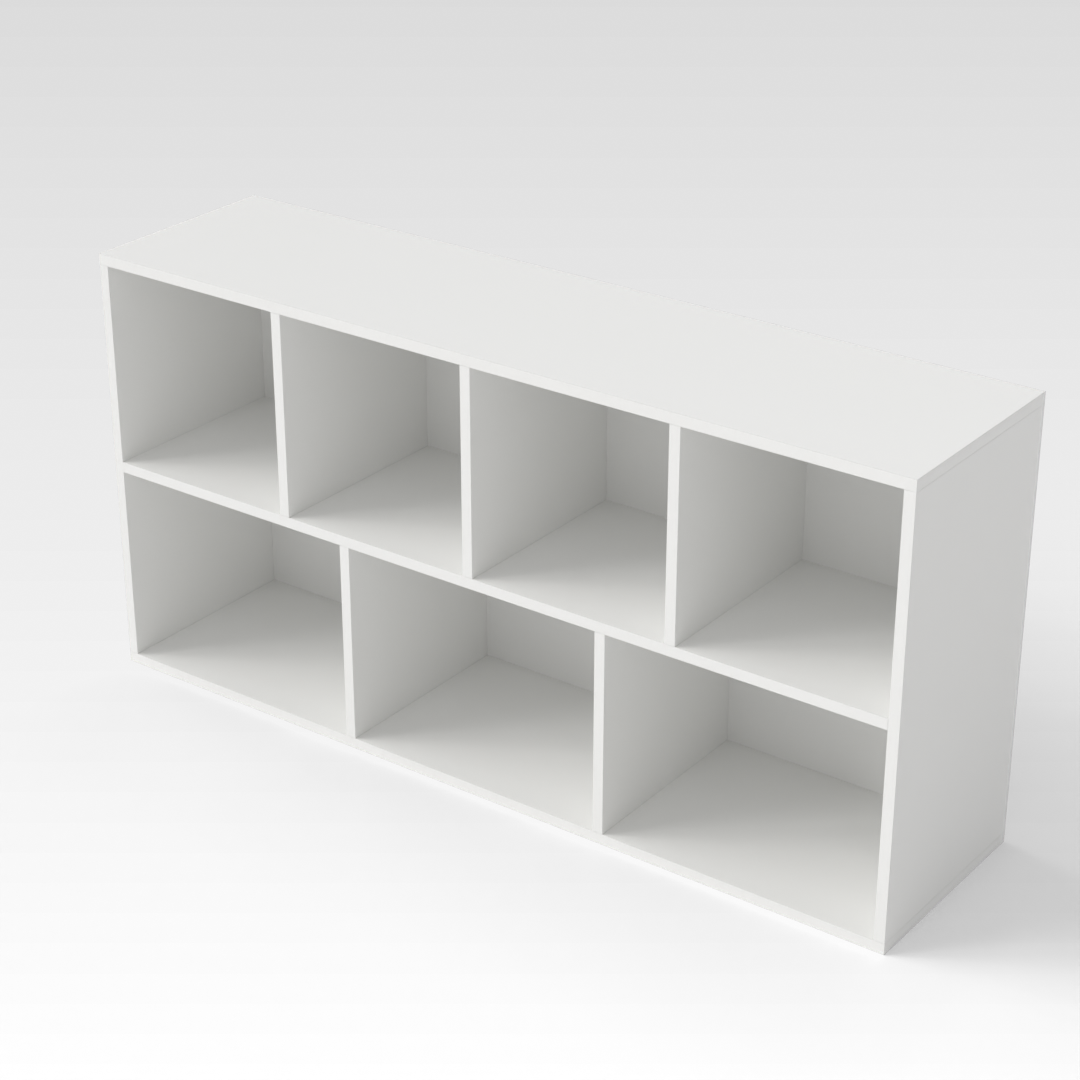 Warm White TV Stand