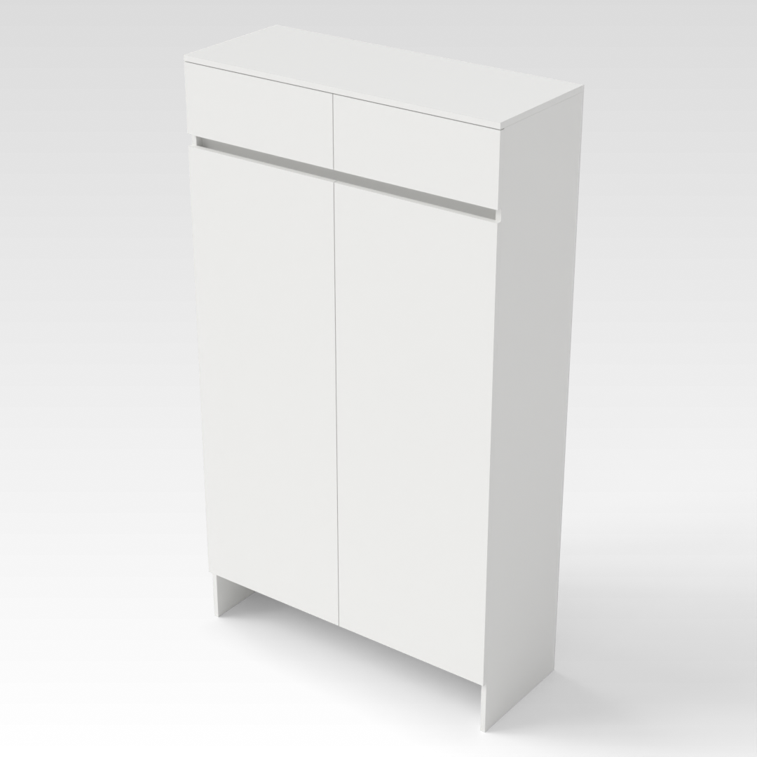 Warm White Shoe Cabinet