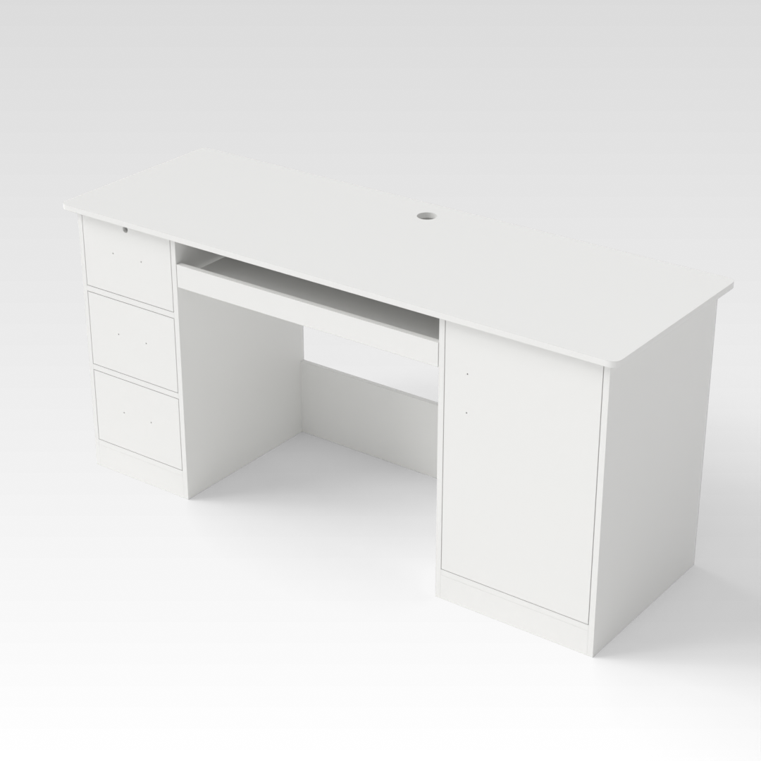 Warm White Shoe Cabinet
