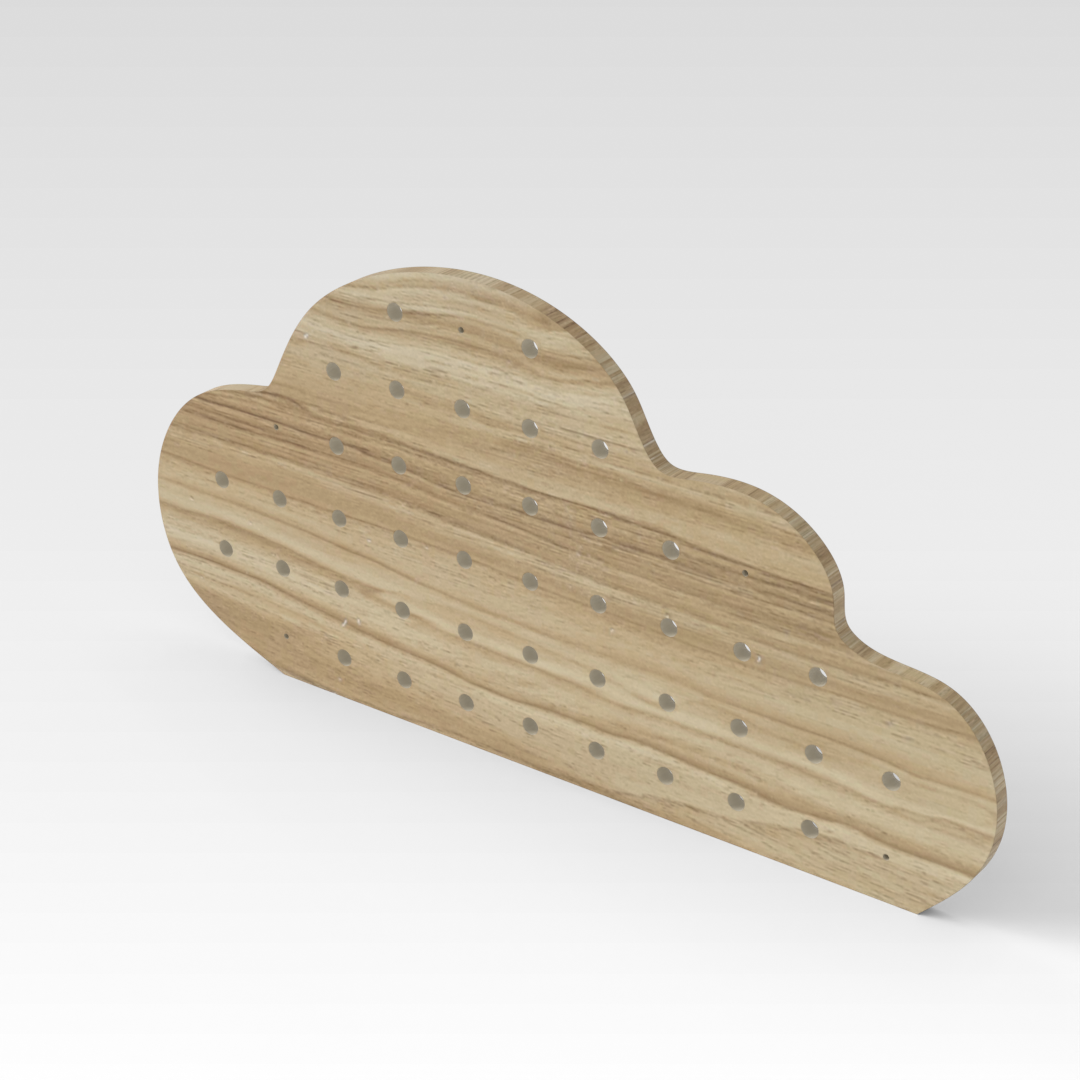 Country Oak Pegboard