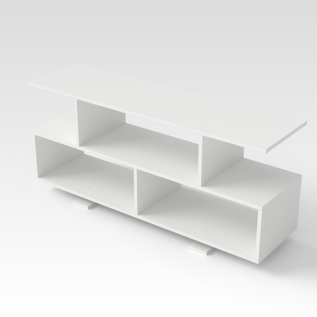 Warm White TV Stand