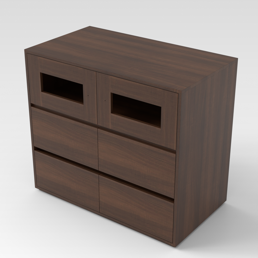 Prairie Oak Shoe Cabinet