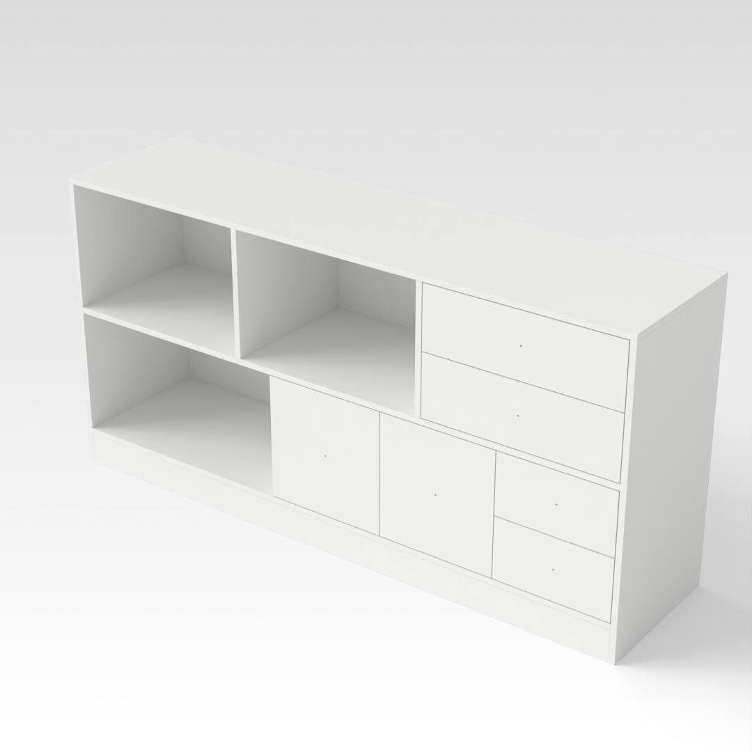 Warm White Dresser