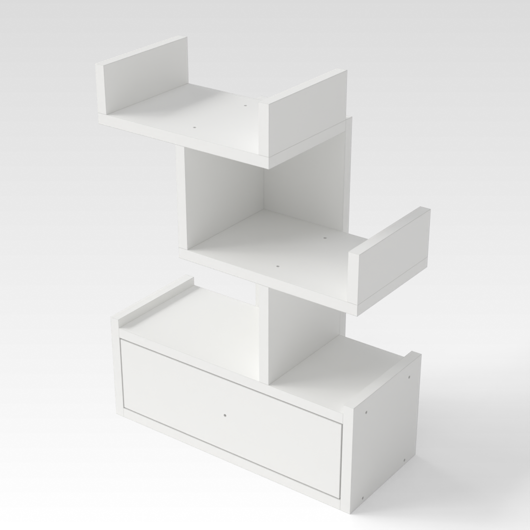 Warm White Bookshelf