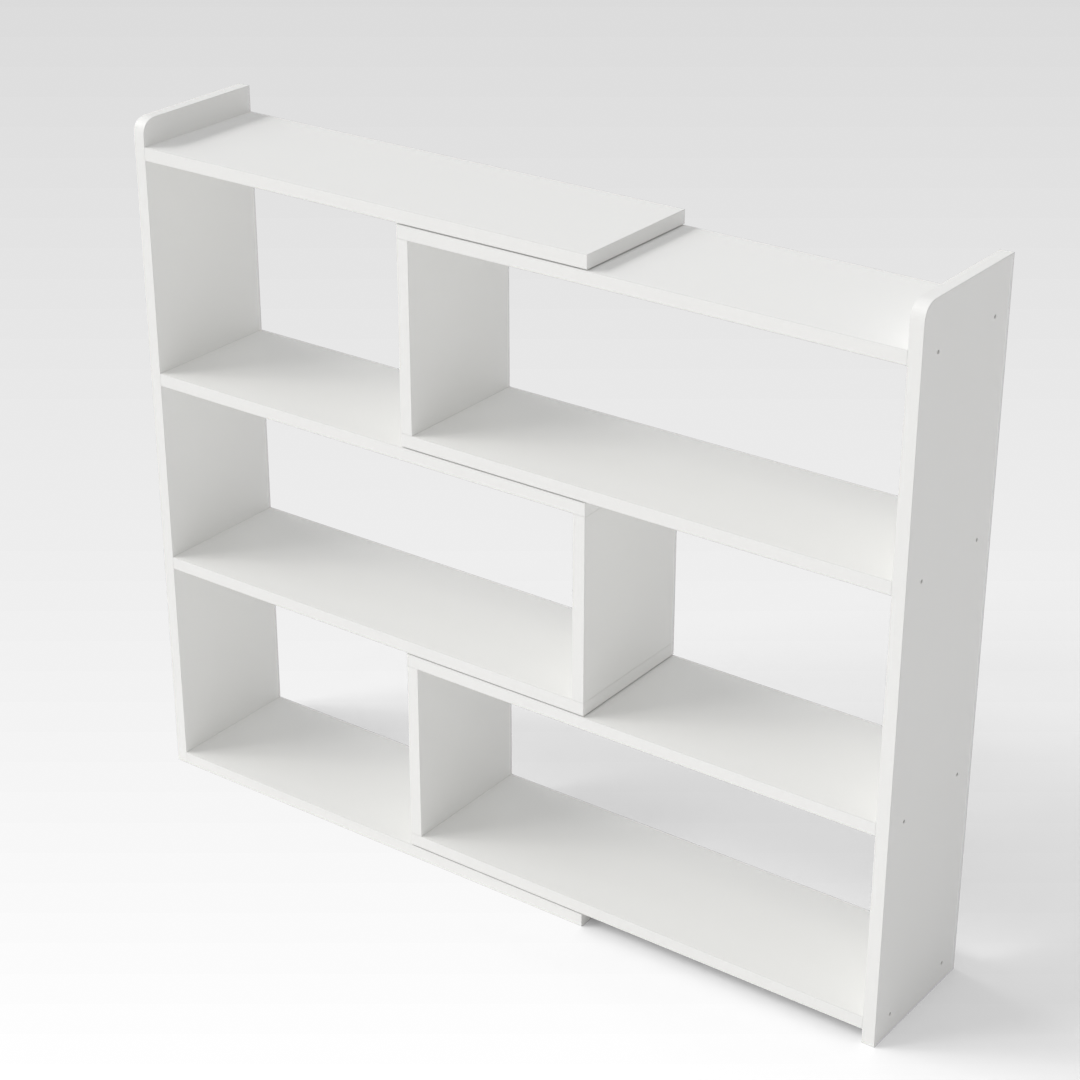 Warm White Desktop Hutch