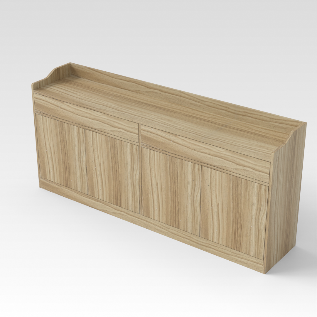 Country Oak Shoe Cabinet