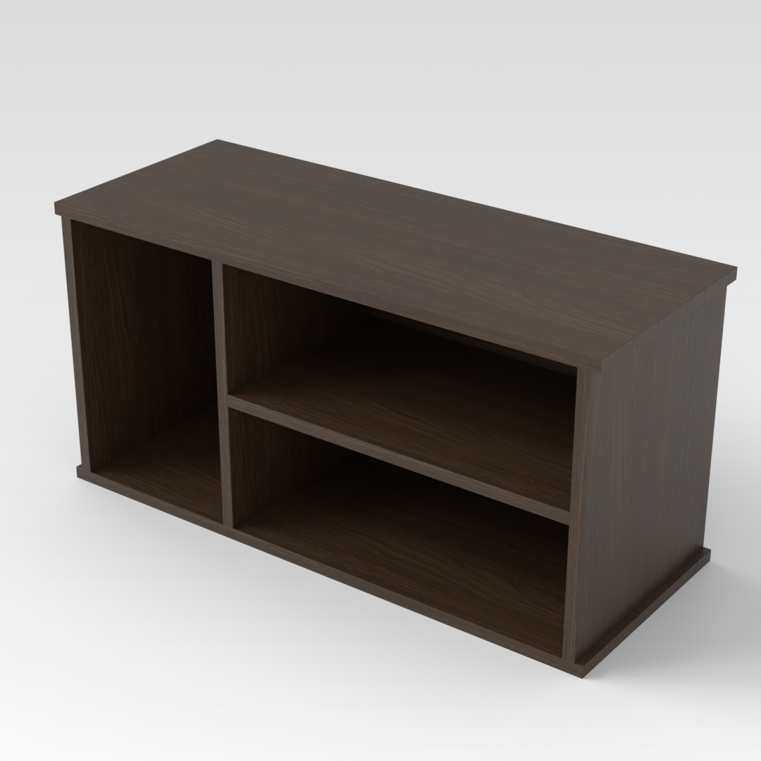 Amber Walnut Accent Cabinet