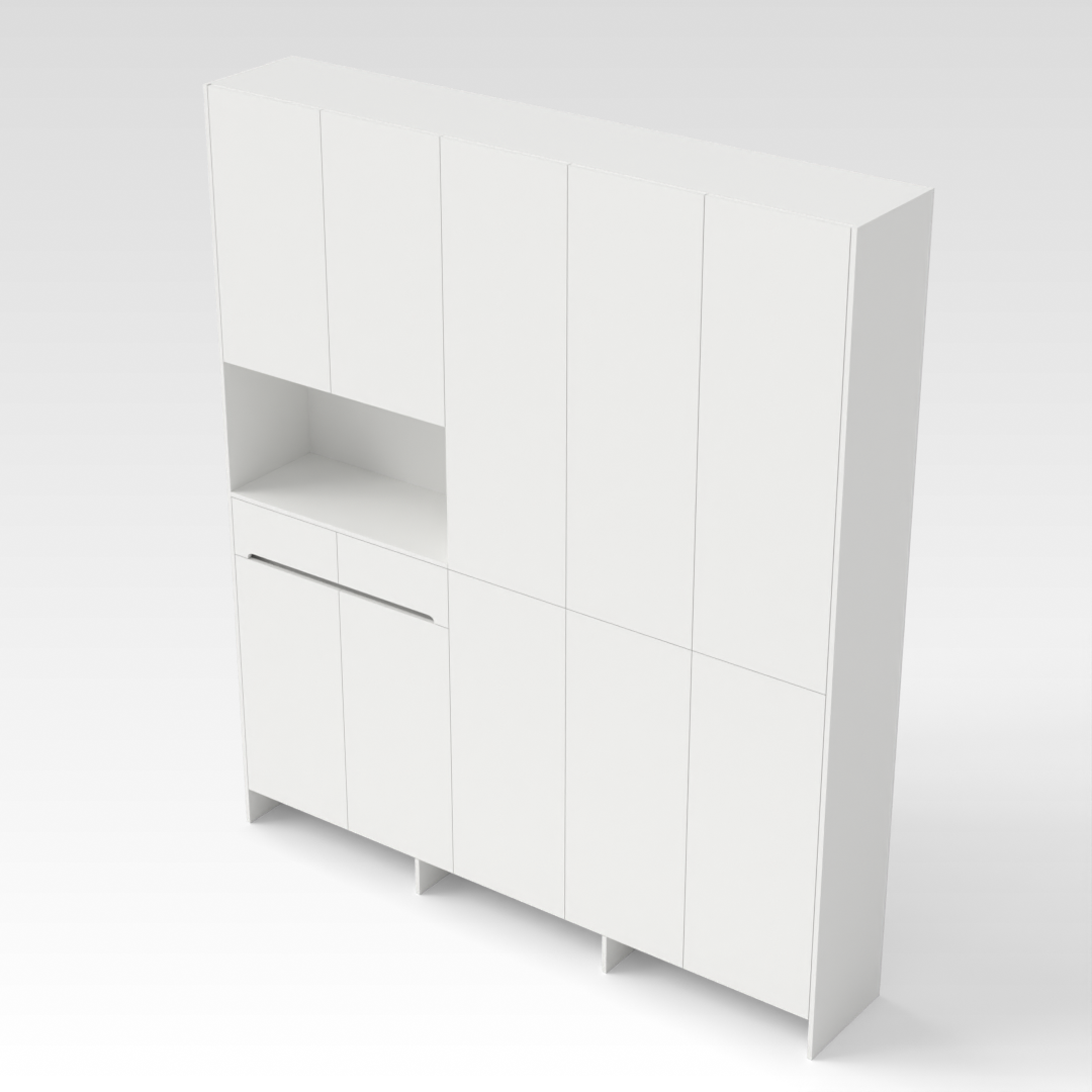 Warm White Shoe Cabinet