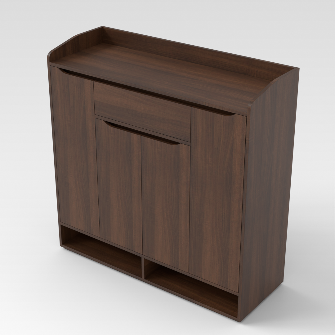 Prairie Oak Shoe Cabinet
