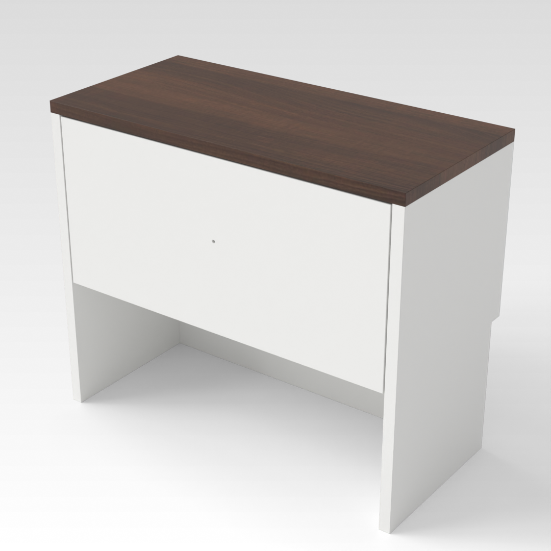 Prairie Oak & Warm White Shoe Cabinet