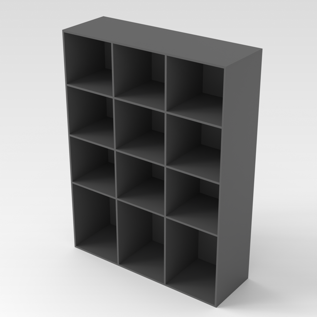 Sky Gray Bookcase