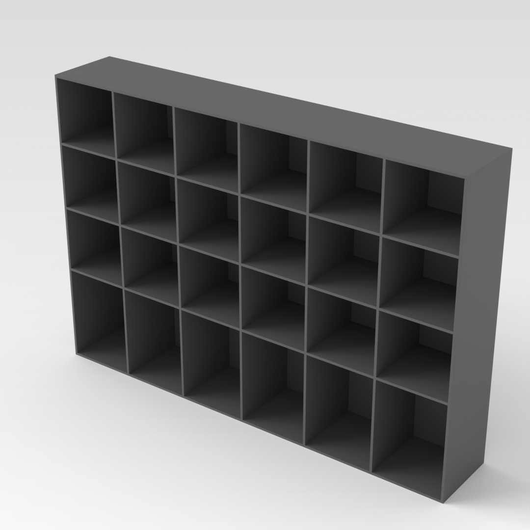 Sky Gray Bookcase