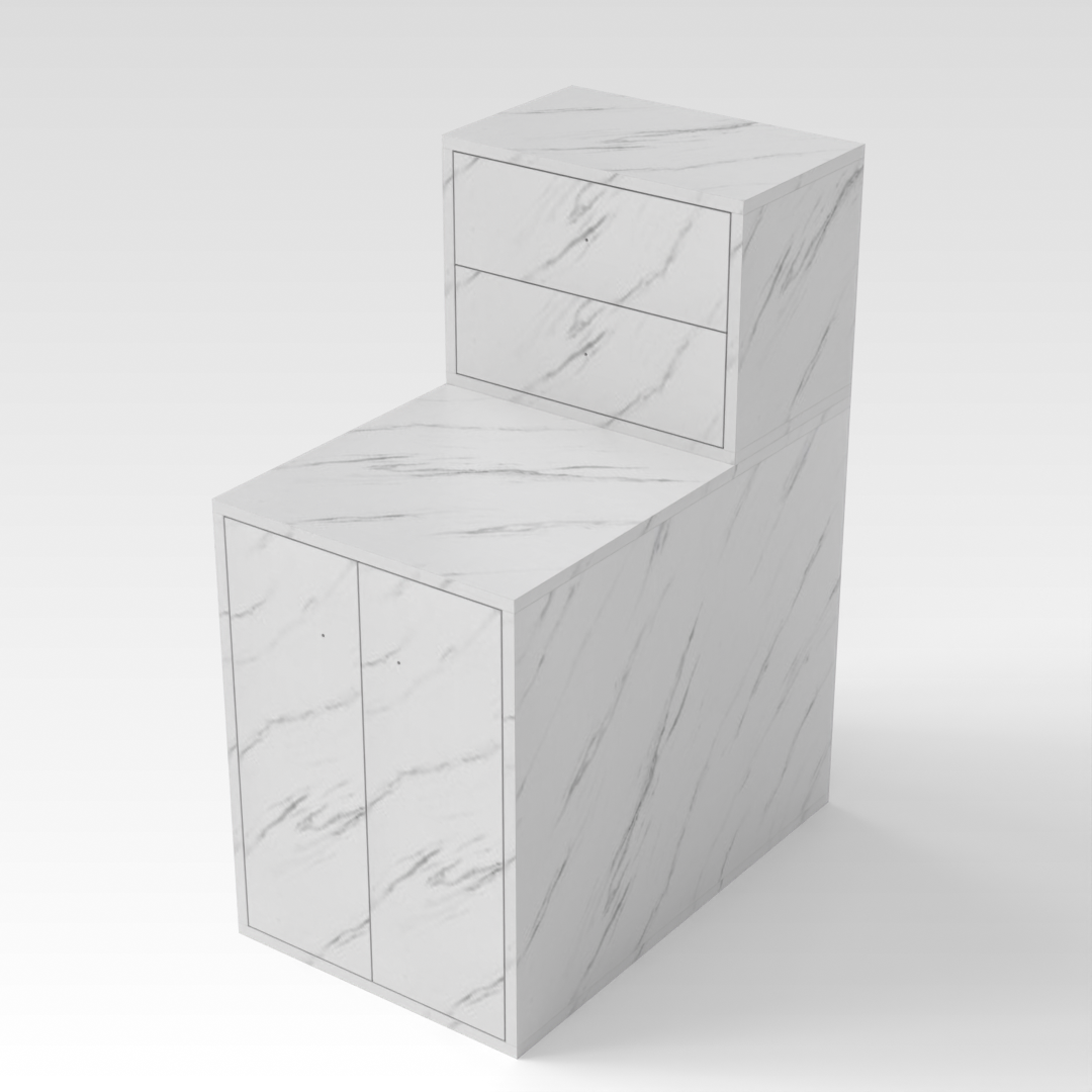 White Marble Dresser