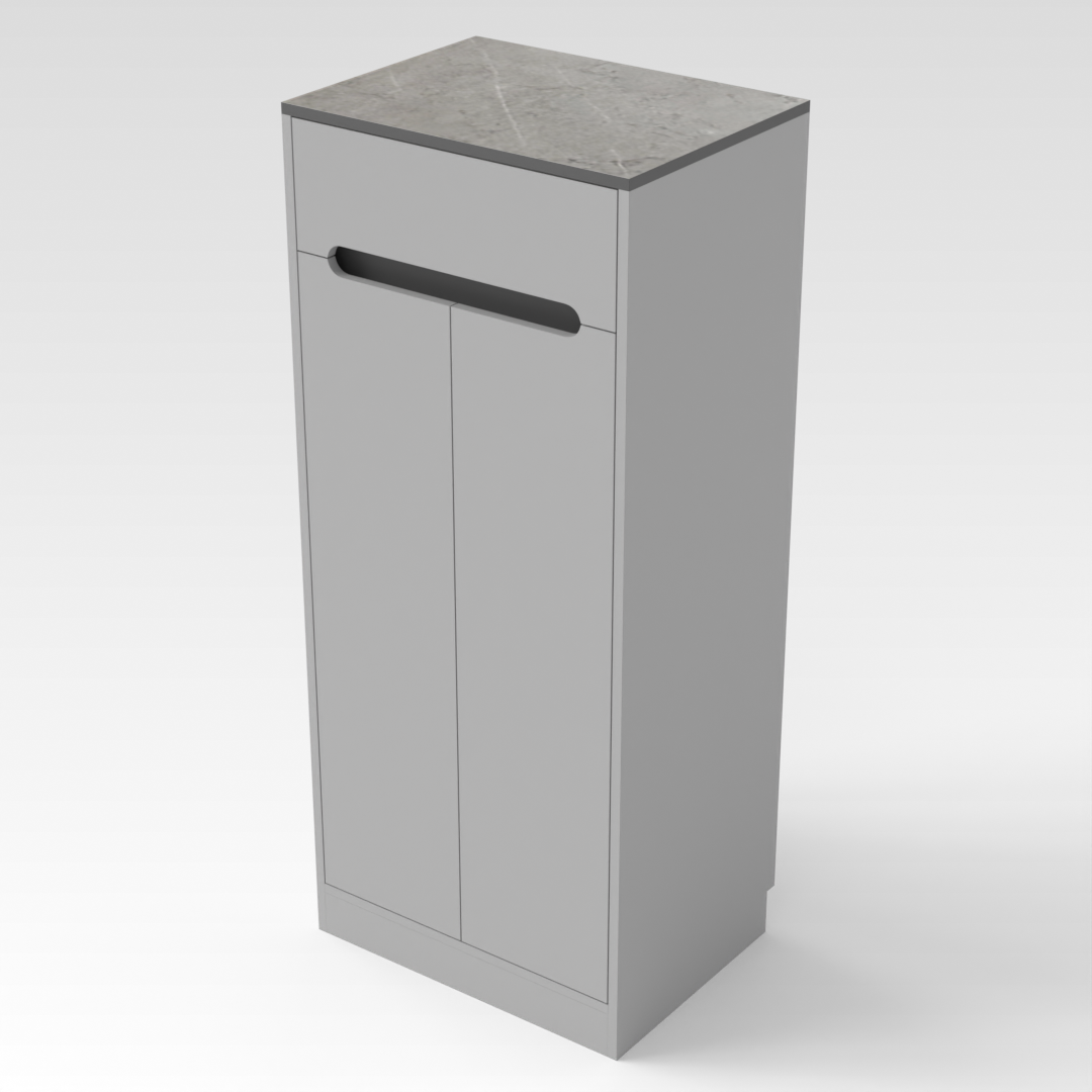 Light Gray & Sky Gray Shoe Cabinet