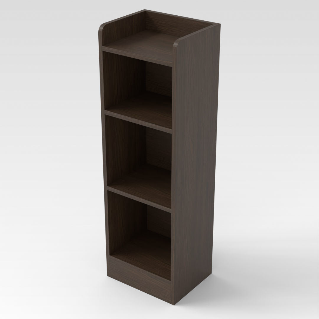 Amber Walnut Bookcase