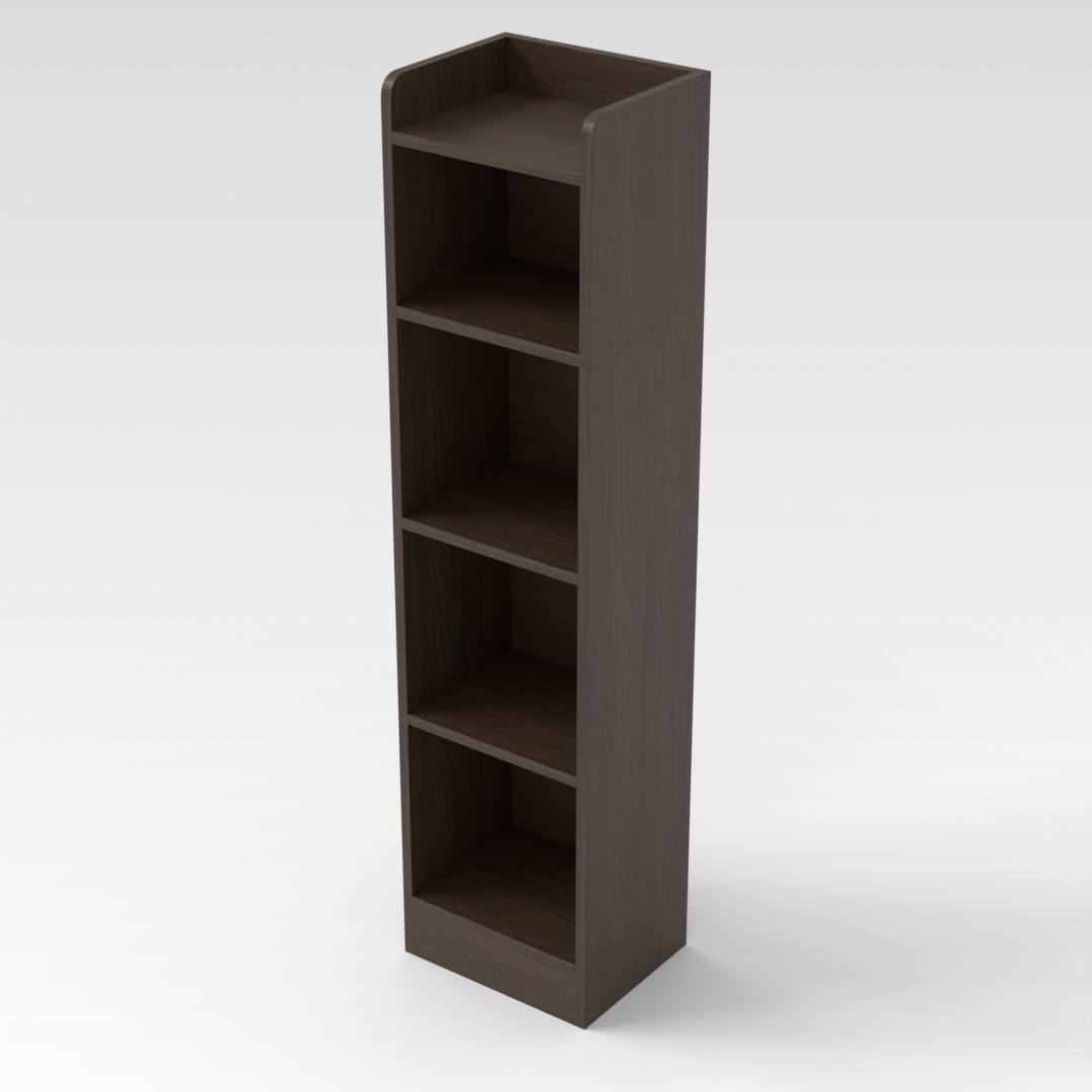Amber Walnut Bookcase
