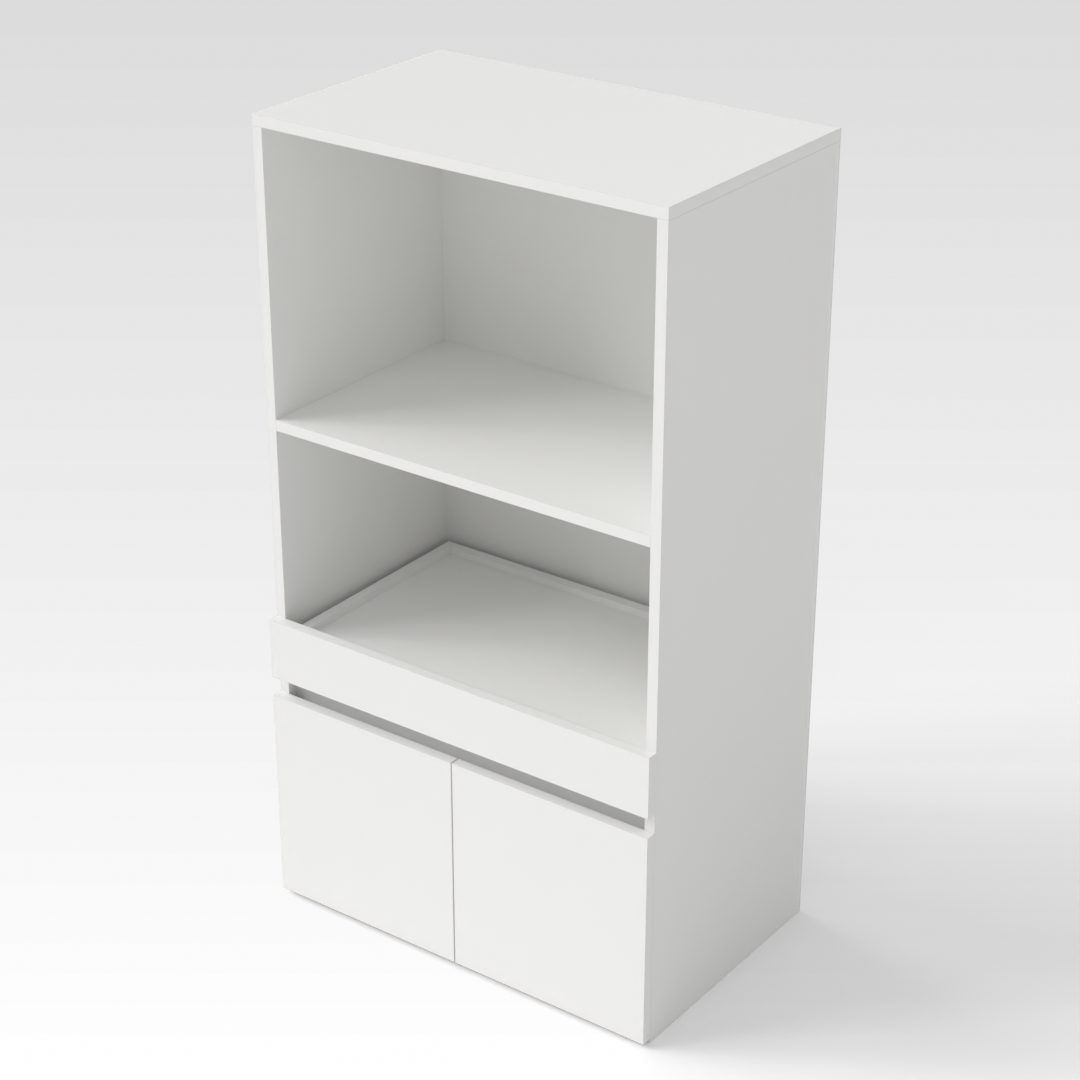 Warm White Storage Cabinet