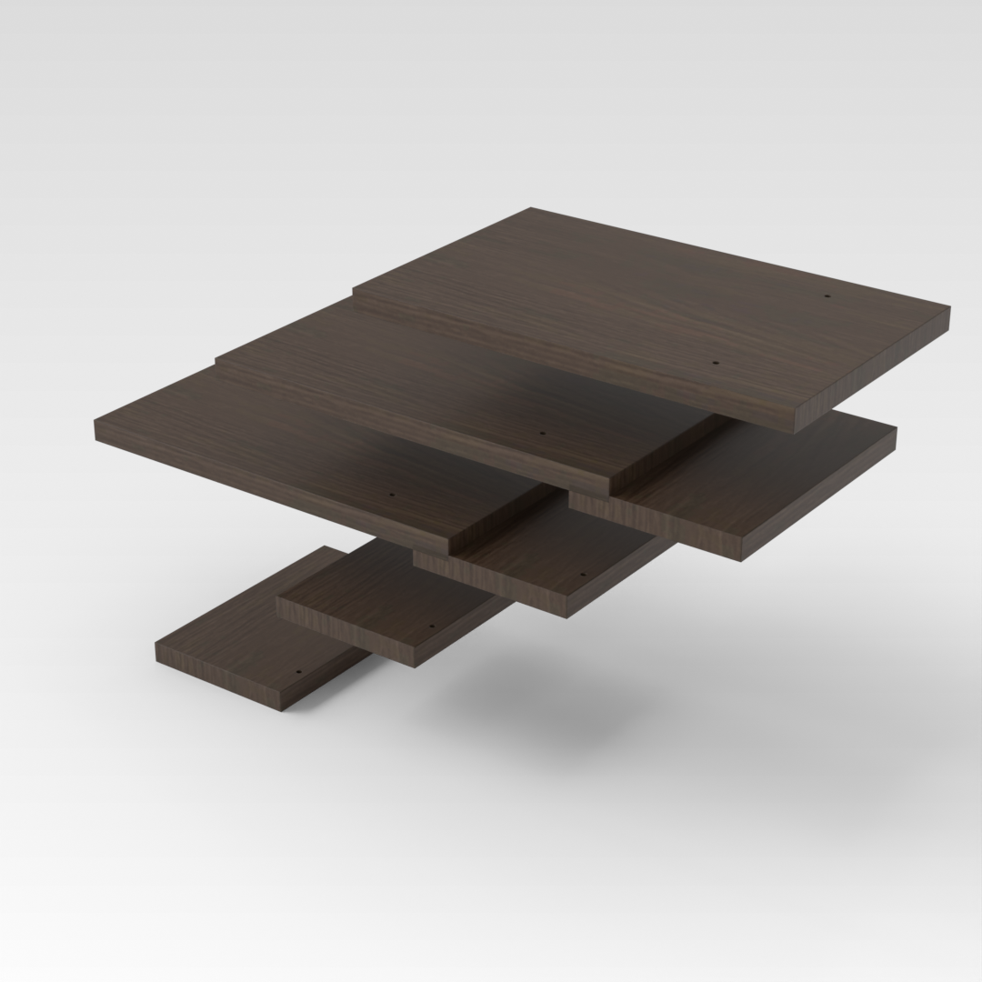 Amber Walnut Storage Rack
