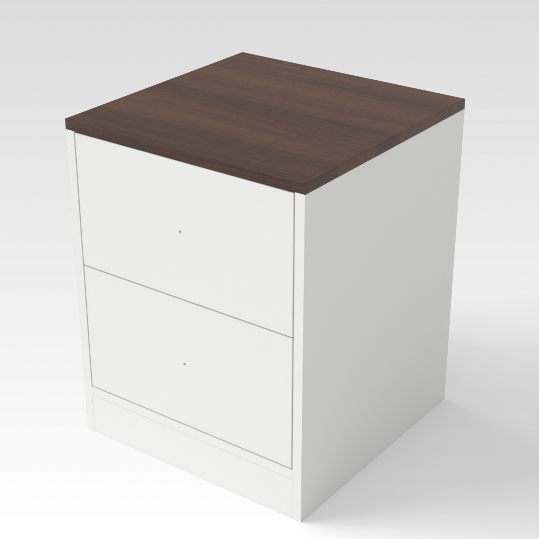 Warm White & Prairie Oak Shoe Cabinet