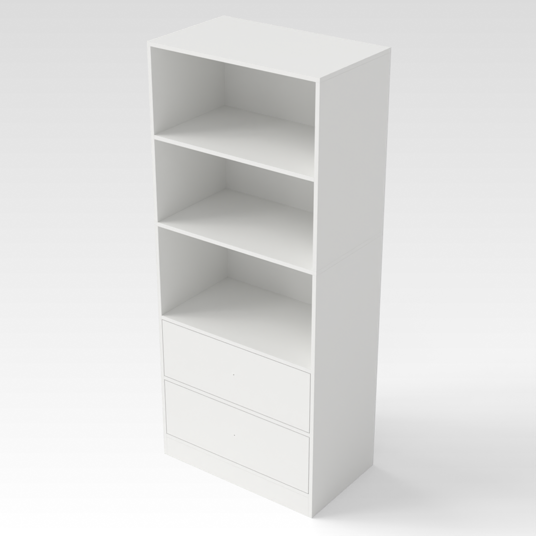 Warm White Bookcase