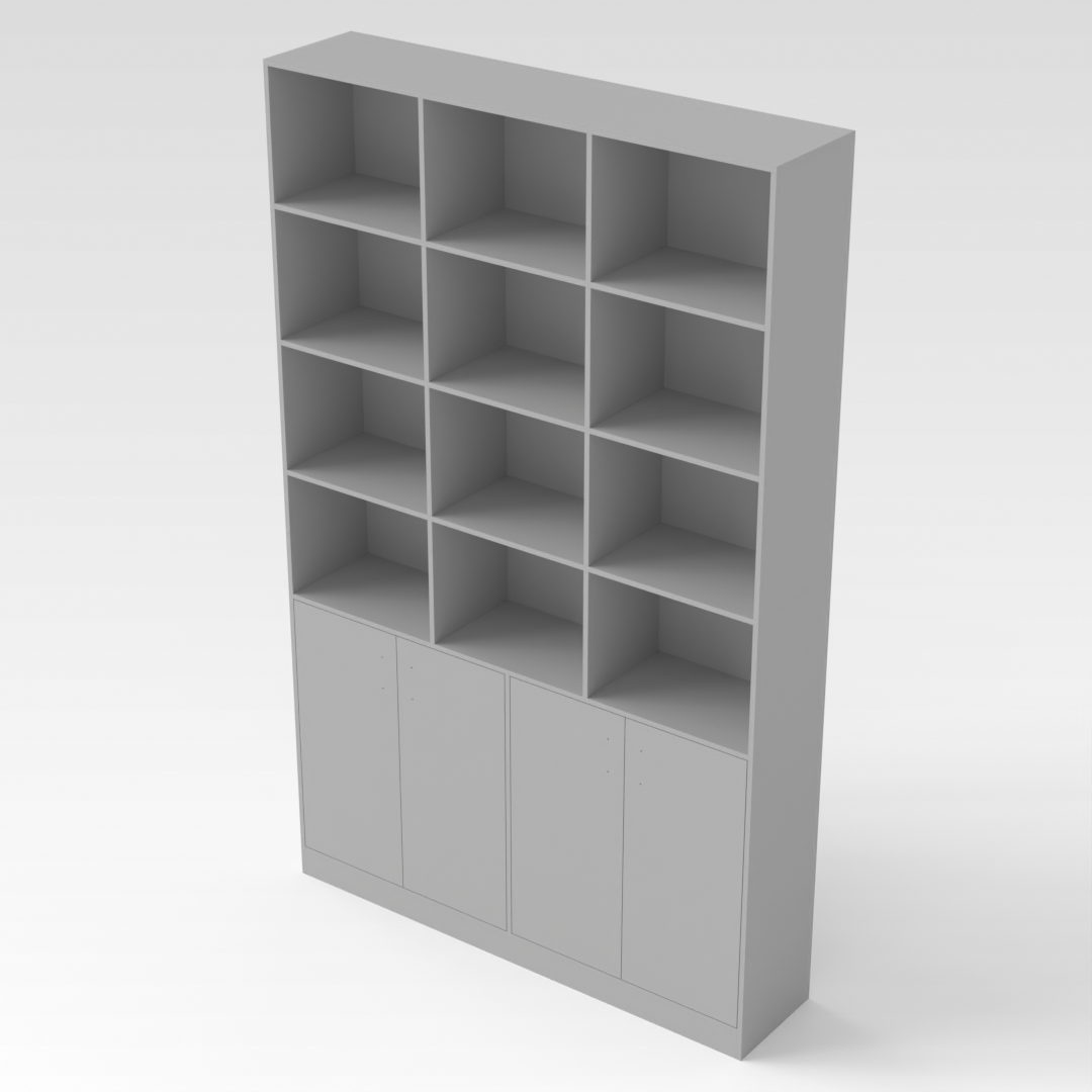 Light Gray Bookshelf