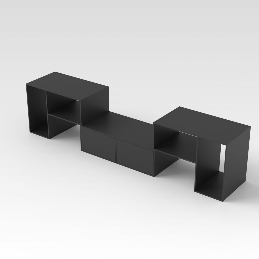 Black TV Stand