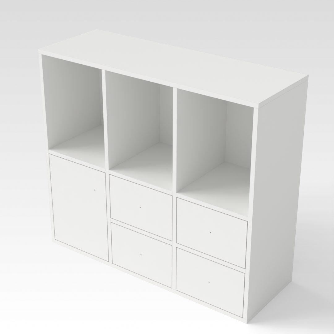 Warm White Bookcase