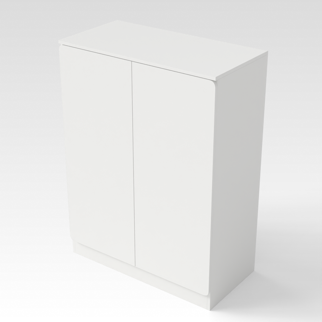 Warm White Shoe Cabinet