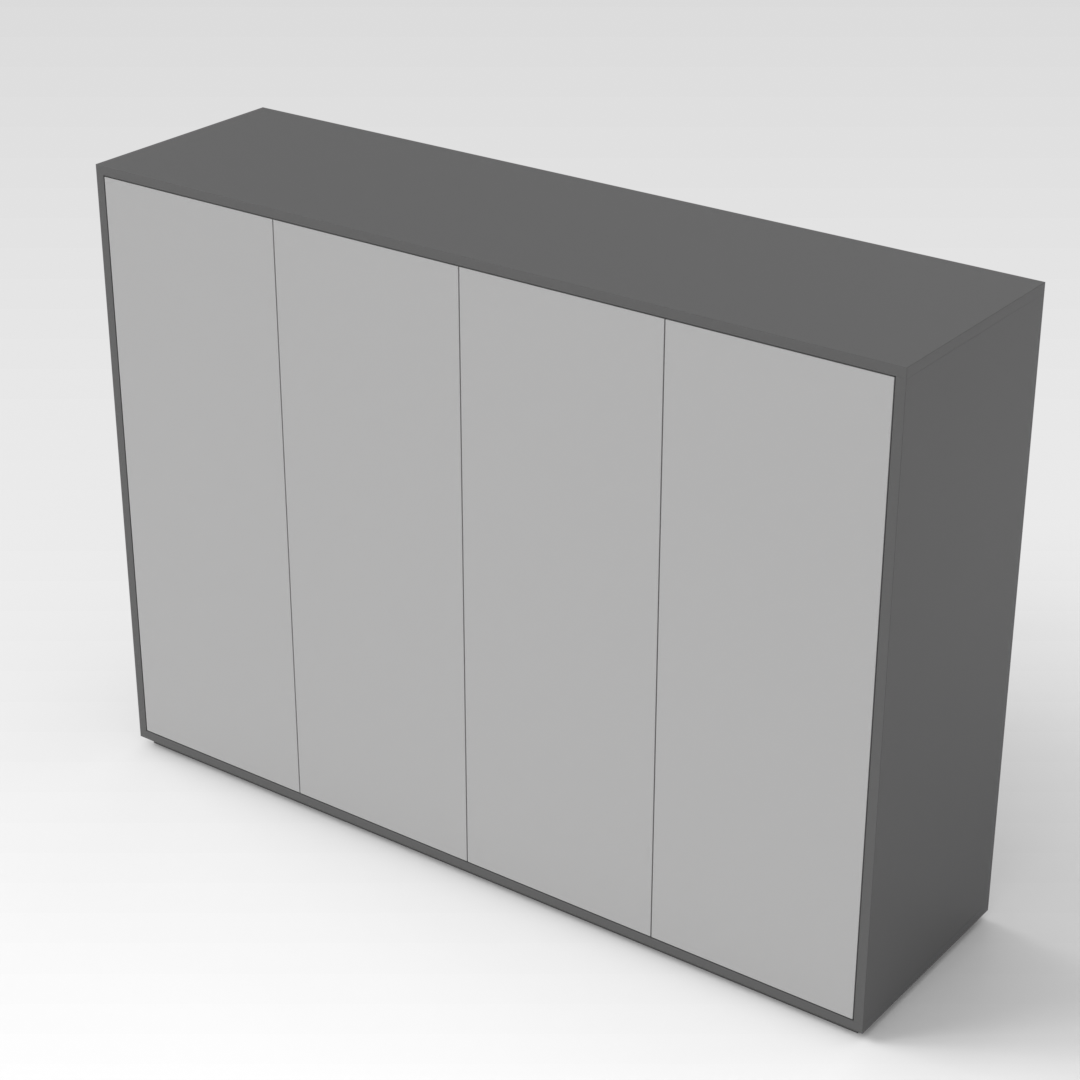 Sky Gray & Light Gray Shoe Cabinet