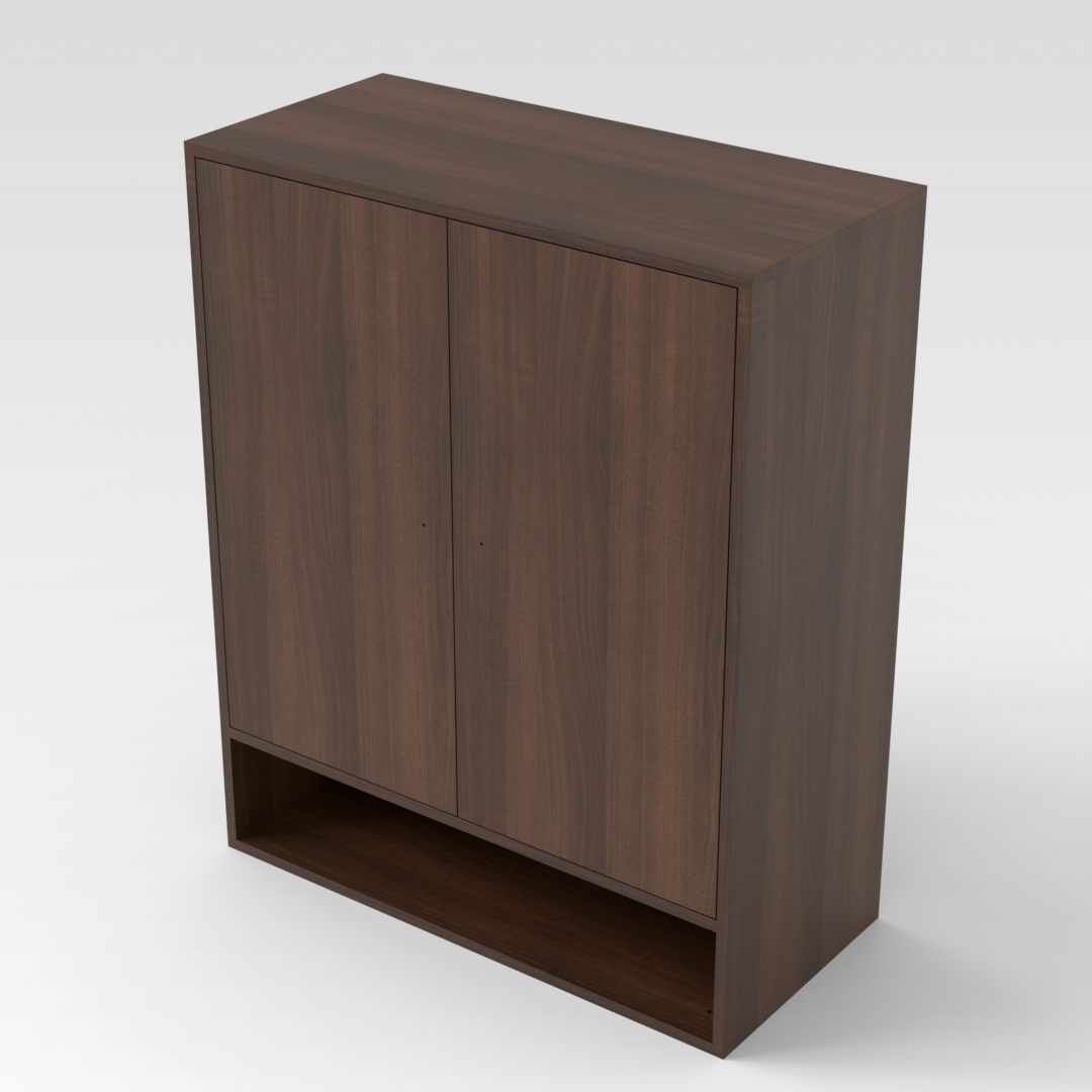 Prairie Oak Shoe Cabinet