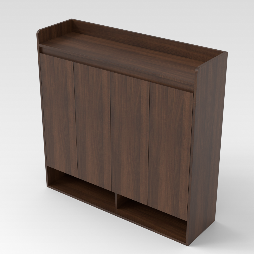 Prairie Oak Shoe Cabinet