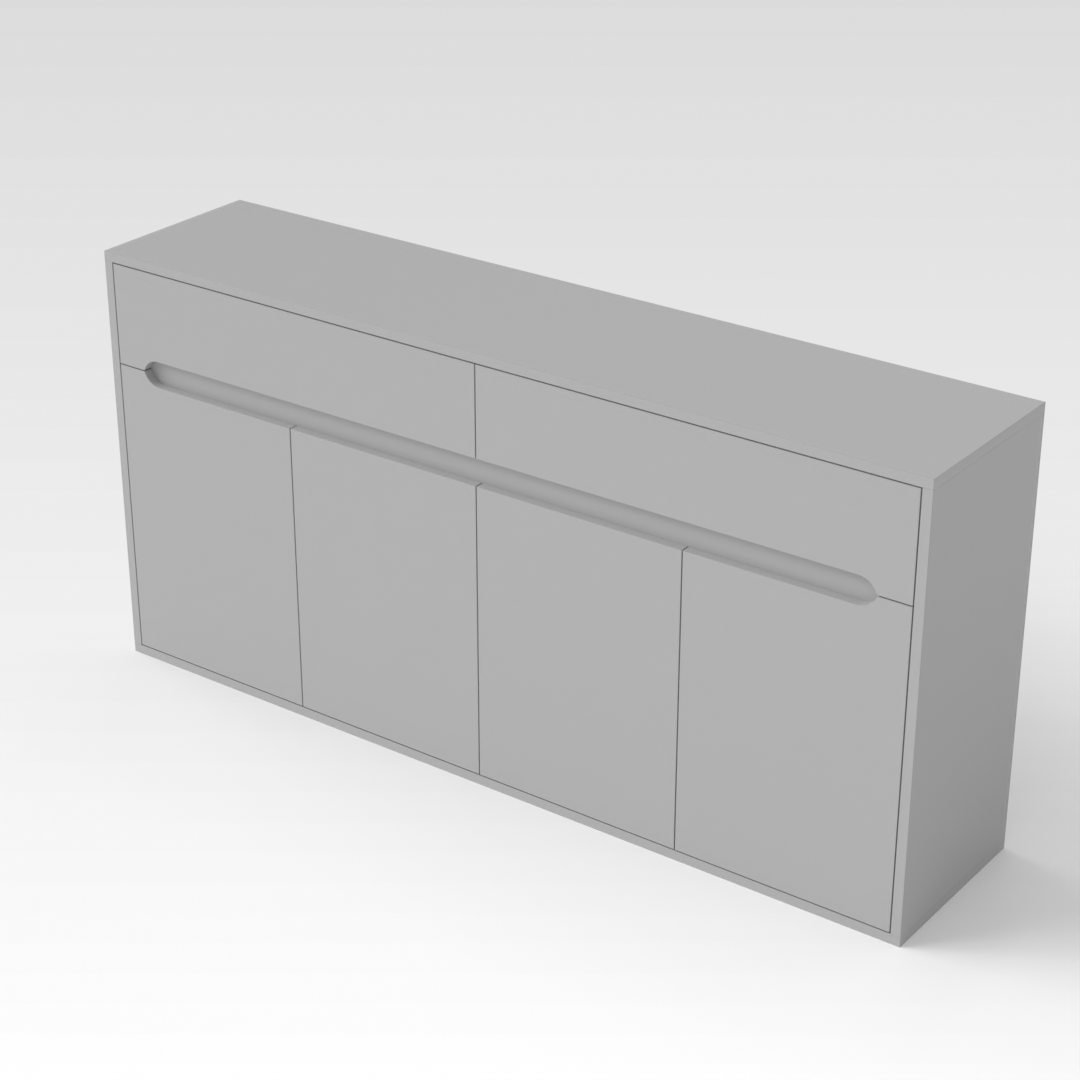 Light Gray Shoe Cabinet