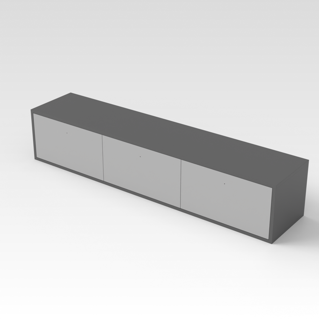 Sky Gray & Light Gray TV Stand