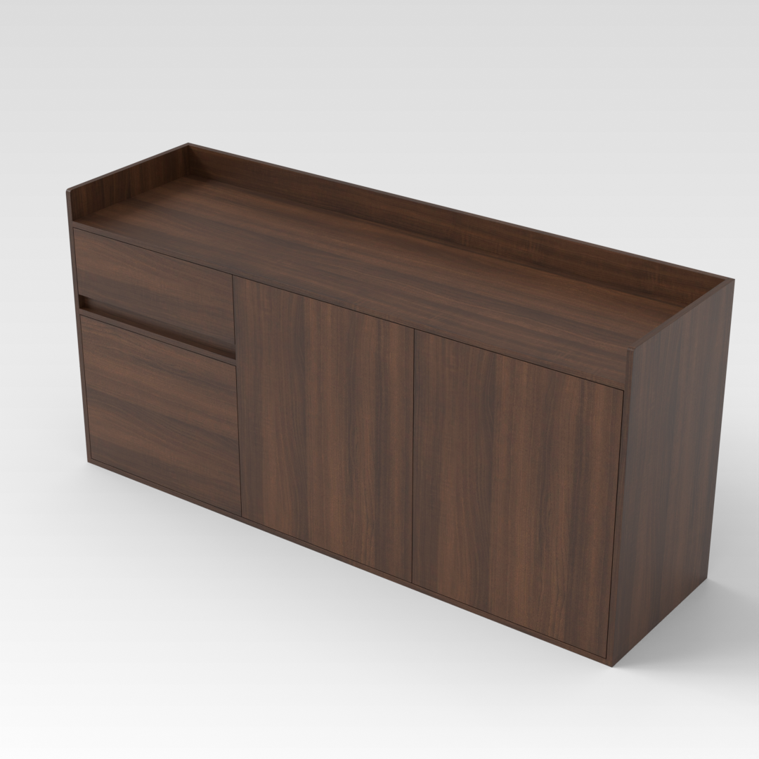 Prairie Oak Shoe Cabinet