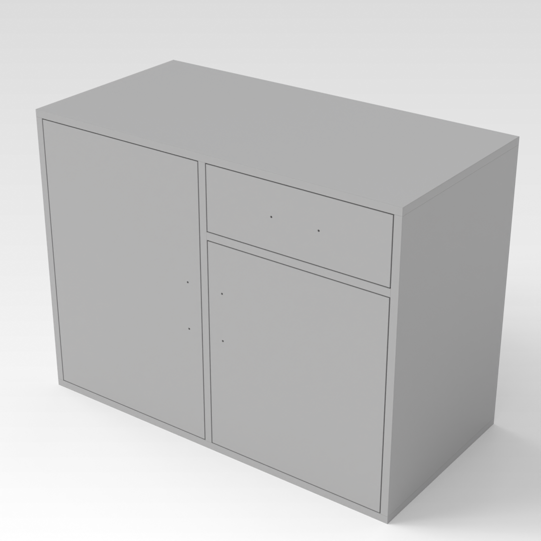 Light Gray Shoe Cabinet