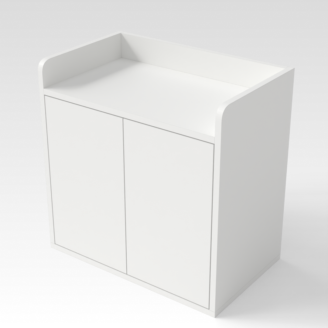 Warm White Shoe Cabinet