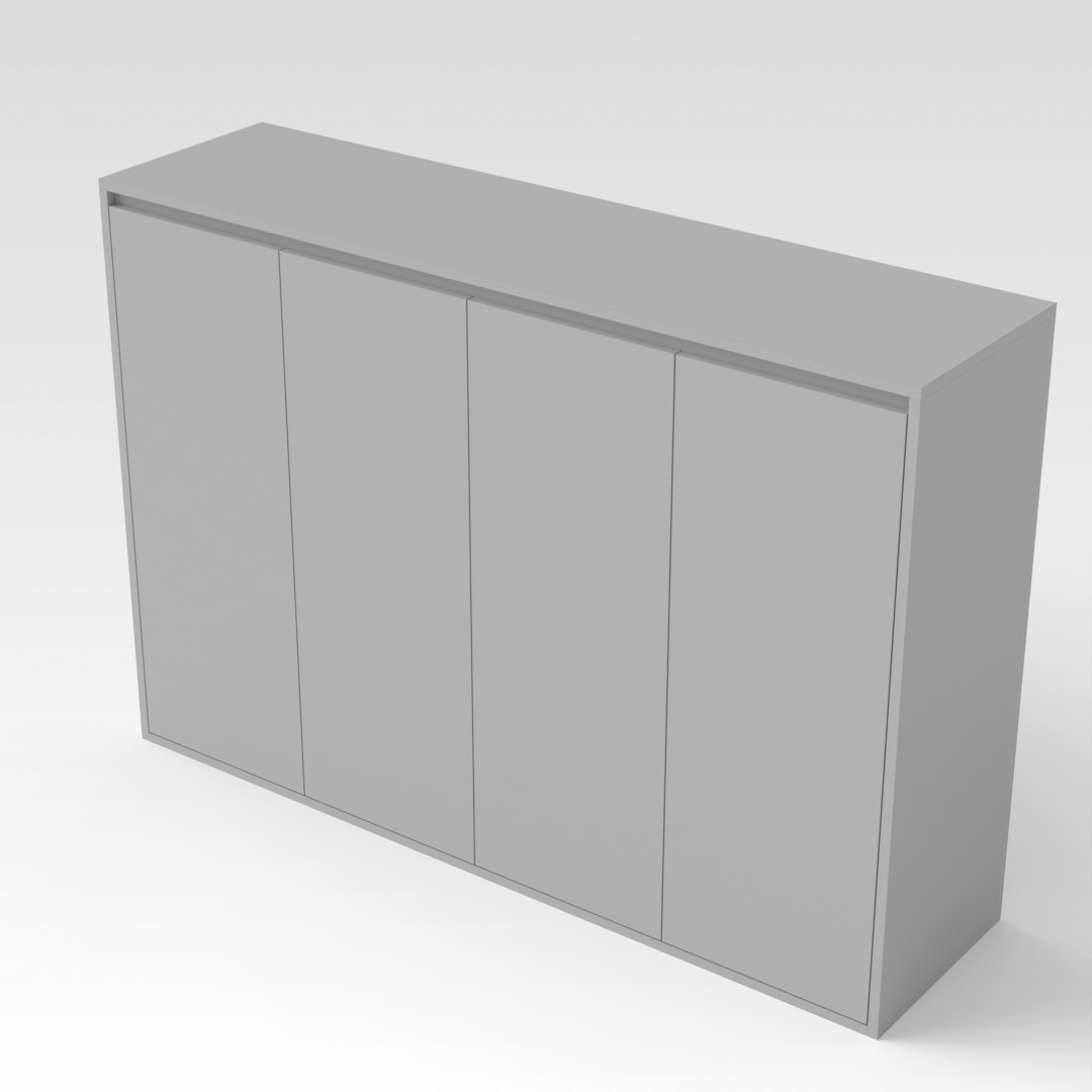 Light Gray Shoe Cabinet