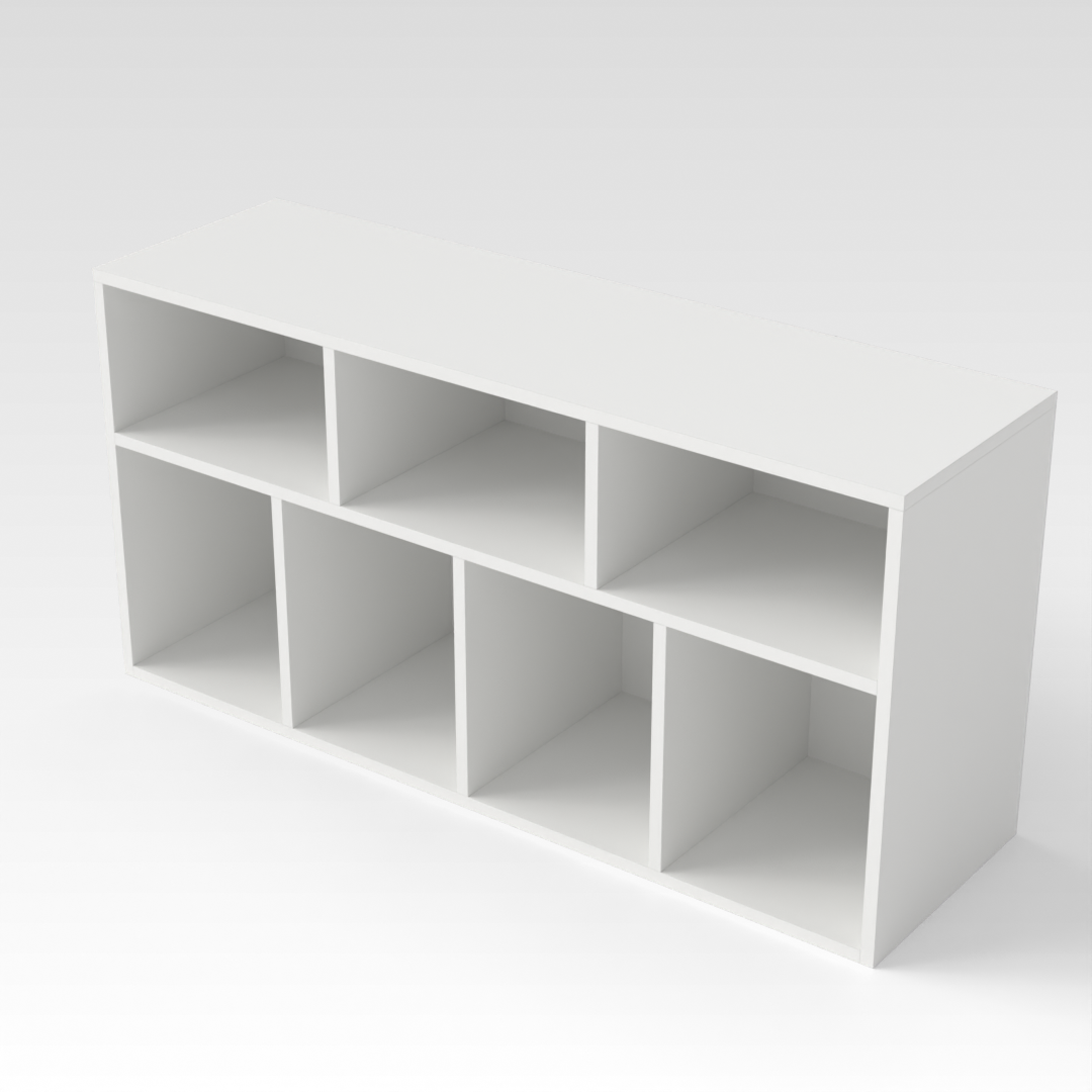 Warm White Bookcase