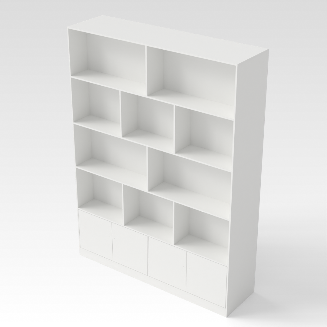Warm White Bookshelf