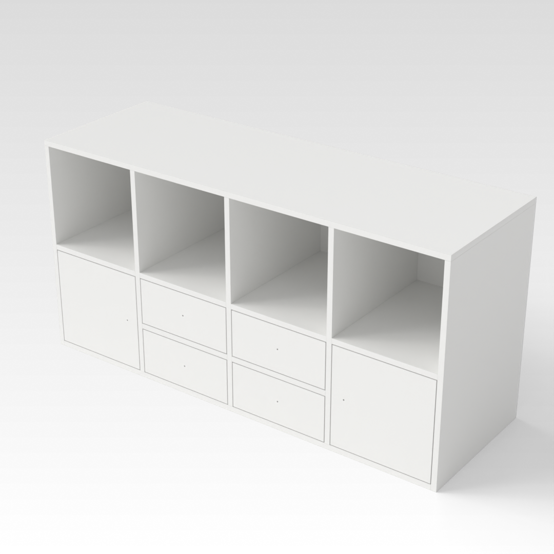 Warm White Bookcase