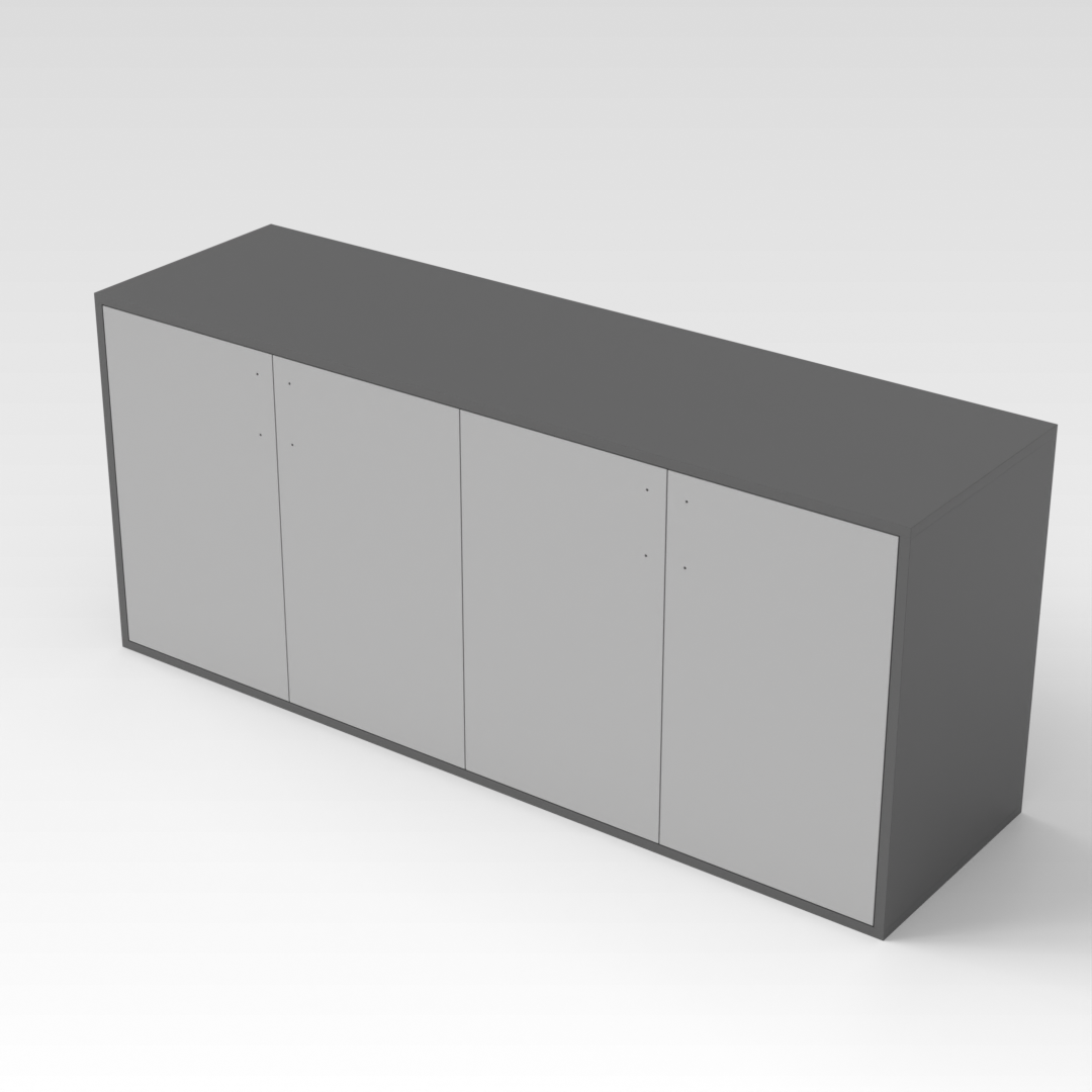 Sky Gray & Light Gray Shoe Cabinet