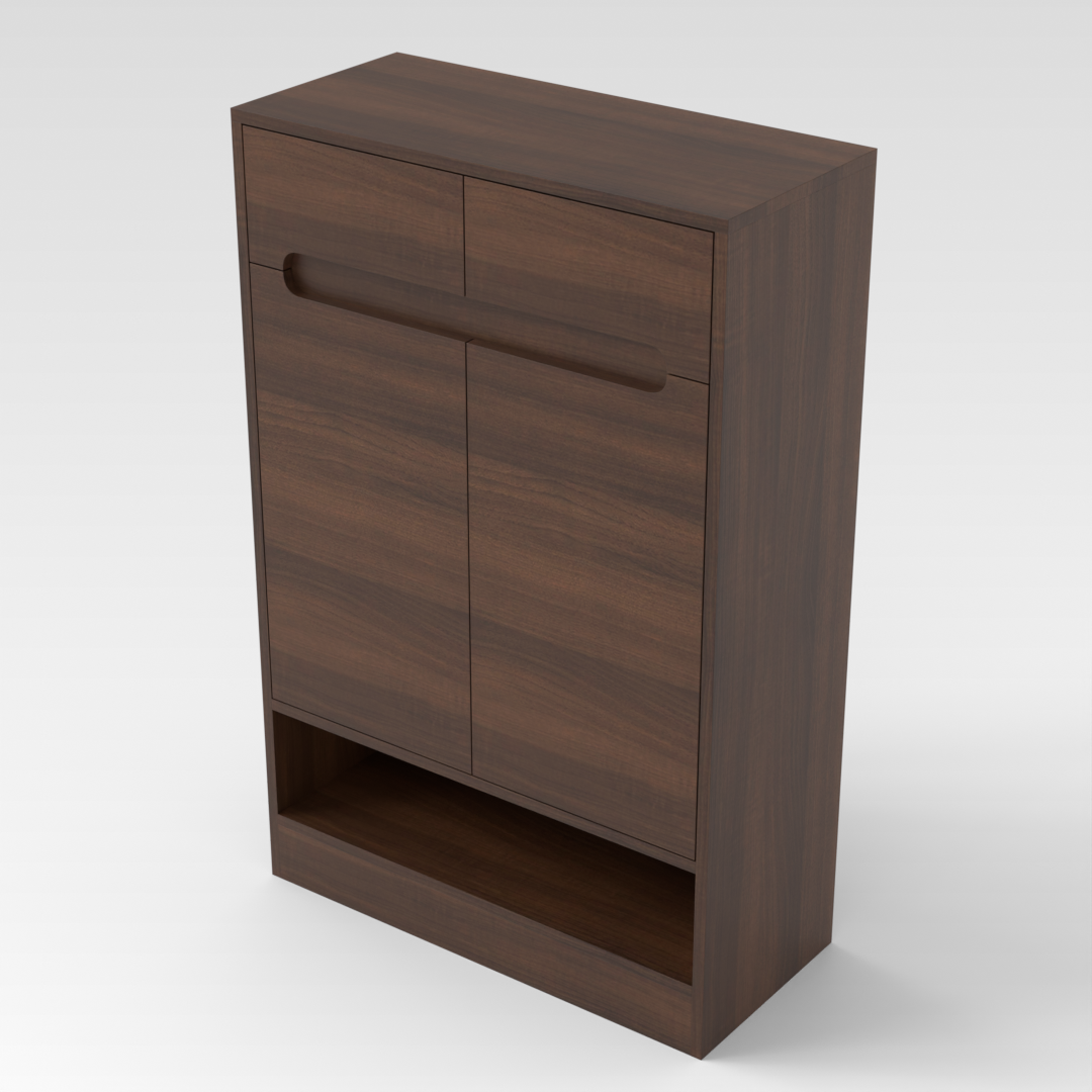Prairie Oak Shoe Cabinet